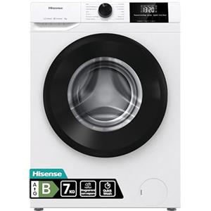 Hisense WF1G7021BW Lavatrice Slim a Carica Frontale 7 kg, 1200 rpm, 15 Programmi, Display LED, Programma Rapido, Partenza Ritardata, Classe Energetica B