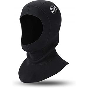 QKURT Hood Cappuccio Muta Sub in Neoprene 3mm, con sfiato per eliminare l'aria intrappolata, Unisex Surf cap di Vela Mute per Lo Snorkeling Scuba Surfing Kayak e Oher Sport Acquatici