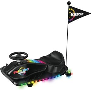 Razor Crazy Cart Shift Lightshow Go-Kart Elettrico al Litio con Ruote Illuminate, velocità Fino a 8 miglia orarie per Bambini di età Superiore ai 6 Anni