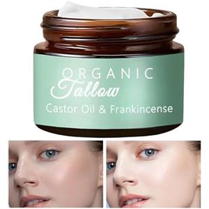 Jongyumo Burro di karitè biologico, olio di ricino, burro di karitè crudo, cosmetico naturale, puro e naturale, non raffinato, idratante per tutti i tipi di pelle