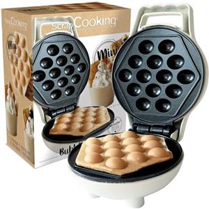 ScrapCooking - Mini Bubble Waffle Factory - Macchina per Waffle a Bolle - Piastra Riscaldante Antiaderente - Apparecchio - Idea Regalo Pasticceria & Cucina - Ricetta Inclusa - 3881