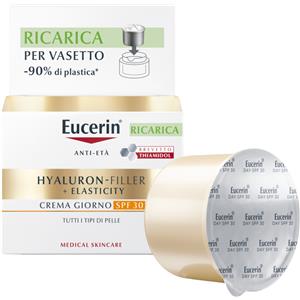 Eucerin Hyaluron-Filler Elasticity Crema Giorno Ricarica 50ml - SPF30, Anti-età con Acido Ialuronico e Collagene