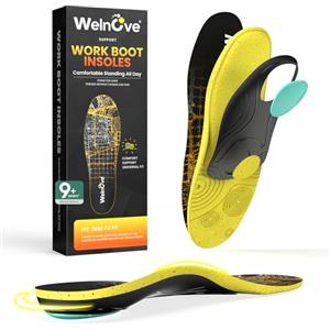 Welnove Solette ortopediche per uomo e donna - fascite plantare e supporto per sperone calcaneare, suola in gel traspirante con supporto per l'arco plantare, comode per scarpe sportive, scarpe da lavoro e uso
