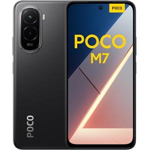 Xiaomi POCO M7, Smartphone 6+128GB, Display FHD+ da 6,9" 144Hz, Snapdragon 685, Doppia fotocamera AI da 50MP, Batteria da 7000mAh, Garanzia di 2 anni, Nero, Caricabatterie non incluso