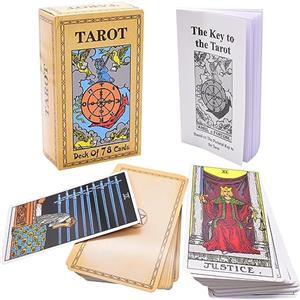 IOSCDH 78pcs Tarocchi con guida anti-rughe classico con mazzo di tarocchi squisita per Principianti e Giocatori Professionisti set di carte original