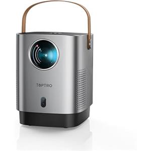 TOPTRO Proiettore Portatile 15000 Lumen Videoproiettore WiFi Bluetooth Supporto Full HD 1080P, TOPTRO Mini Proiettore Home Cinema per Smartphone/TV Stick/HDMI/USB/Outdoor con Zoom