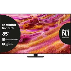 Samsung Neo QLED 4K Vision AI Smart TV 85'' QE85QN90FATXZT Mini LED, NQ4 AI Gen3 Processor,AI Upscaling Pro, Glare Free, Motion Xcelerator 165Hz, NeoSlim Design, PACCHETTO INTRATTENIMENTO, 2025