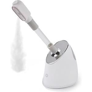 QraraZL Vapore Facciale Estensibile, Umidificatore Caldo Pulizia Profonda della Pelle, Vapore Nano Ionico per il Viso, Idratazione Quotidiana della Pelle,Vapore per il viso ruotabile a 360°