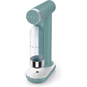 Smeg, Gasatore Acqua Frizzante SKC01EGM, con Manopola di Controllo Gasatura e Vassoio Raccogligoccia, Bottiglia da 800 ml, Cilindro CO2 Non Incluso, Verde Smeraldo Matte