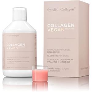 Swedish Collagen - Liquido 500 ml Proteina Del Collagene di Origine Vegan | 10.000 mg | Con Acido Ialuronico, Vitamine e Minerali