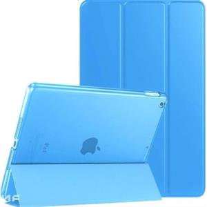 Noojan Techknow Custodia Magnetica Intelligente per iPad 10,2 (9a, 8a, 7a Generazione) Auto Sleep/Wake Smart Shell Cover Con Supporto (Aqua) Con Retro Satinato Traslucido