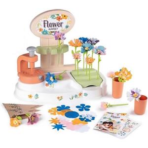 Smoby Flower Market - Laboratorio dei Fiori con 104 Accessori Creativi per Bambini dai 3 Anni