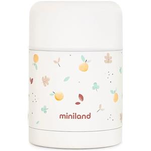 Miniland Food Thermy Valencia 600ml - Thermos Doppia Parete per Alimenti Caldi e Freddi, Design Colorato e Gommato
