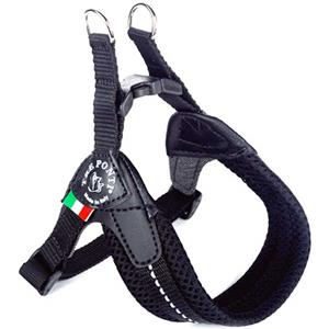 Tre Ponti Pettorina Sottopancia a Rete Easy Fit Nero - 28-36 cm