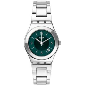 Swatch Orologio Analogico al Quarzo Donna con Cinturino in Acciaio Inox YLS468G
