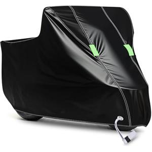 D-Lumina Telo coprimoto impermeabile per moto, in poliestere 210D, antifurto, universale, per la maggior parte delle moto, scooter, vespa, ecc., 265 x 105 x 125 cm, XXL