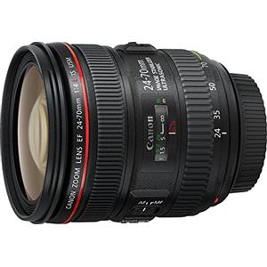 Canon Obiettivo con Zoom, EF 24-70 mm, f/4L IS USM SLR, Nero [Versione EU]