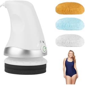 CMANLNYK Macchina portatile per scolpire la cellulite con 3 cuscinetti lavabili, tecnologia a vibrazione, scolpire il corpo elettrico per pelle, coscia e stomaco, massaggiatore anticellulite multiuso
