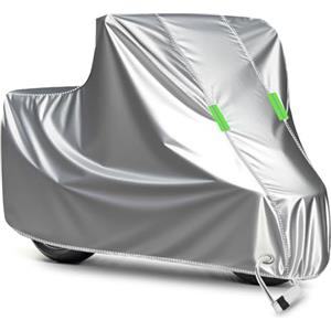 D-Lumina Telo Moto da Esterno Interno Telo Coprimoto Impermeabile Copri Moto 210D Poliestere Moto Copertura Antifurto Universale,per La Maggior Parte delle Moto,Scoote,Vespa etc.(265x105x125 cm) XXL