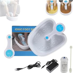 Kouamor Pediluvio Ionico, Spa Portatile per Piedi, Spa Ionica Per I Piedi Disintossicazione, Macchina Di Disintossicazione Del Piede Massaggiatore Spa per I Piedi (1 set)