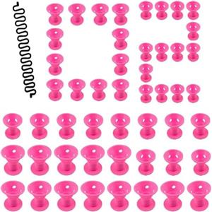 Qsvbeeqj I bigodini flessibili in silicone sono adatti per arricciare i capelli in modo semplice e sicuro per ricci dall'aspetto naturale