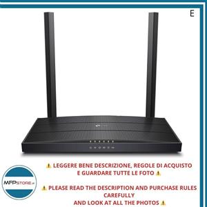 TP-Link Archer VR400 Modem Router VDSL/ADSL Dual Band Wi-Fi AC1200 Nero