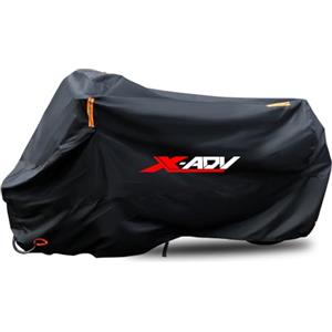 Generico Telo coprimoto impermeabile, antipolvere, antipioggia, antivento, antiescrementi di uccelli, con strisce riflettenti, in poliestere 210D, antifurto per X-ADV 750 350 125 XADV Scooter (265*105*125 cm)
