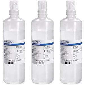 Generico Soluzione FISIOLOGICA (3x500 ml) per irrigazione e Cassetta Medica Pronto Soccorso Valigetta