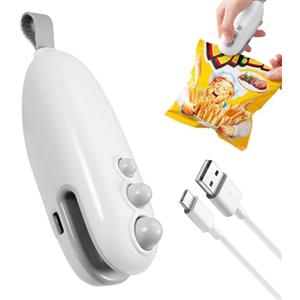 YUWJOOWEE Mini Sigillatrice 2 In 1 Portatile, Sigilla Sacchetti A Caldo, Mini Sigillatore Termico Per Sacchetti, Sigillatrice Per Sacchetti, Utilizzato Per Sigillare Le Tasche Snack