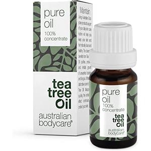 Australian Bodycare Tea Tree Oil puro 100% - 10 ml | Olio di Melaleuca di qualità farmaceutica | Allevia le irritazioni cutanee | Oli essenziali aromaterapici | Naturale e adatto ai vegani