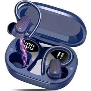 OYIB AI Cuffie Traduzione Simultanea, 50 Ore Bluetooth 5.4 Auricolari con 164 Lingue/6 Modalità di Traduzione, 3 in 1 Auricolari Traduttori Istantanei con ENC Mic, Cuffie Bluetooth con APP per Viaggi Blu