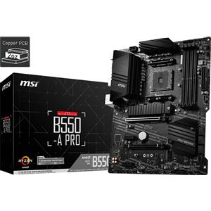 Msi mb amd b550, b550-a pro, am4, 4ddr4 2pci-e 2m2 6sata3