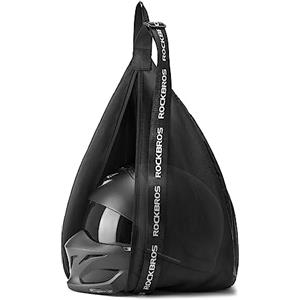 ROCKBROS Borsa da Portacasco Moto, Borsa per Casco Bici, Zaino Sportivo Portatile, Sacca Porta Casco, Universale per Casco moto bicicletta Sci, Basket, Calcio, Grande Capacità 15L