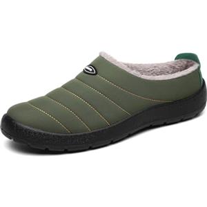 Mishansha Pantofole Invernali Uomo Donna Ciabatte da Casa Calde Comode, Verde 41