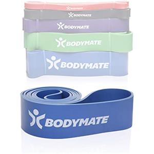 BODYMATE Fascia Elastica 208 cm, Fascia Elastica in Lattice Naturale, per Allenamento Forza, Resistenza, Coordinazione, Flessibilità ECC. per Principianti ed Esperti