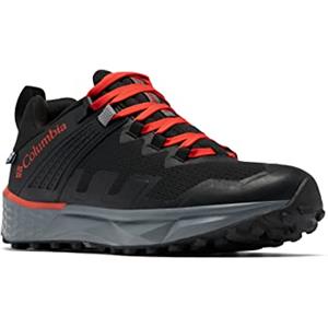 Columbia Facet 75 Outdry (Former Version), Scarpe da Trekking Basse Uomo, Black/Fiery Red, 41 EU