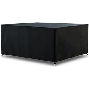 AWNIC Copertura Tavolo Esterno Impermeabile, Resistente ai Raggi UV Resistente allo Strappo Copertura per Mobili da Giardino, Telo Oxford Telo Copri Tavolo Esterno 160x160x71cm
