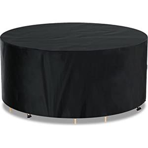 AWNIC Copertura Tavolo Esterno Impermeabile, Resistente ai Raggi UV Resistente allo Strappo Copertura per Mobili da Giardino, Telo Oxford Telo Copri Tavolo Esterno Ø190x71 cm