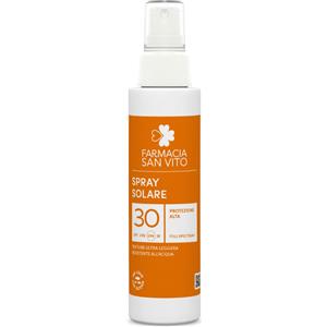 Unifarco Spray Solare Corpo SPF 30 - 200 ml, Texture Ultra Leggera, Resistente all'Acqua, con Vitamina E