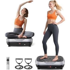 Kidken Pedana vibrante, allenamento completo del corpo Pedana vibrante Attrezzo ginnico per la densità ossea Edificio Linfodrenaggio