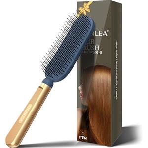 SHINLEA Spazzola per capelli snellente e districante, spazzola massaggiante per capelli lunghi, sottili, ricci, secchi o danneggiati, riduce la rottura, elimina i nodi, setole con punta a sfera