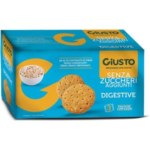 FARMAFOOD Srl Biscotti Digestive Senza Zuccheri Aggiunti - Dorati e Friabili, 3 Pezzi da 75g