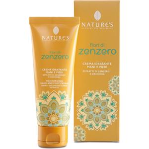 BIOS LINE SpA Nature's Fiori di Zenzero Crema Mani e Piedi Idratante 75 ml - Con Estratti di Zenzero Bio e Orchidea, Nutriente e di Rapido Assorbimento