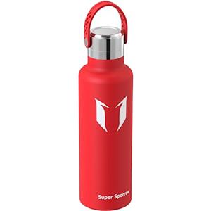 Super Sparrow Borraccia Termica, Ultraleggero Acciaio Inox 18/10 Bottiglia Termica - 500ml - Senza BPA Borracce, Thermos per Bambini, Scuola, Sport, Campeggio, Yoga, Palestra, Ciclismo