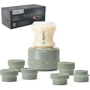 Nuvita 1166 Warm70 Scaldabiberon Portatile Senza Fili 70°C - Ricaricabile USB, Compatibile Universale, 5 Livelli di Temperatura Fino a 70°C, Riscaldamento Rapido 2,5 Min, Mantiene Caldo 6 Ore