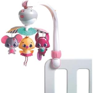 Tiny Love Take A Long Mobile, 3 in 1 Giostrina Culla Neonato Musicale Portatile, 0+ Mesi, Gioco Passeggino Neonato, 3 Attacchi Universali, 30 Minuti Musica, Collezione Tiny Princess Tales