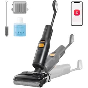 roborock F25 XT Lavapavimenti e Aspirapolvere Senza Fili, 20.000 Pa, Autopulizia, Design Ultra Piatto 180°, Zero Grovigli, Asciugatura Rapida, Controllo WiFi, Ideale per Pavimenti Duri