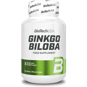 BioTechUSA Ginkgo Biloba Estratto | Supporto naturale alla concentrazione | 80 mg per capsula | Rimedio erboristico tradizionale | 90 compresse