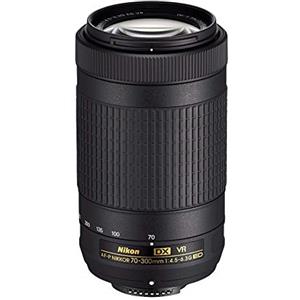 Nikon AF-P DX NIKKOR 70-300mm f/4.5-6.3G ED VR - camera lenses,nero