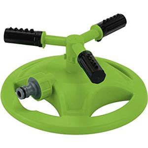 Draper 09689 Irrigatore orientabile a 3 bracci, per prato e giardino, per aree di 143 m²